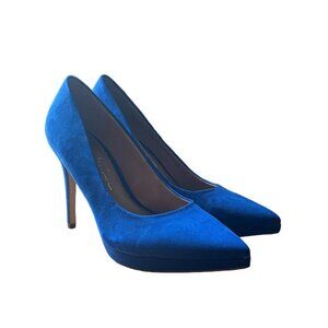 Jessica Simpson Blue Suede High Heels - Size 7.5